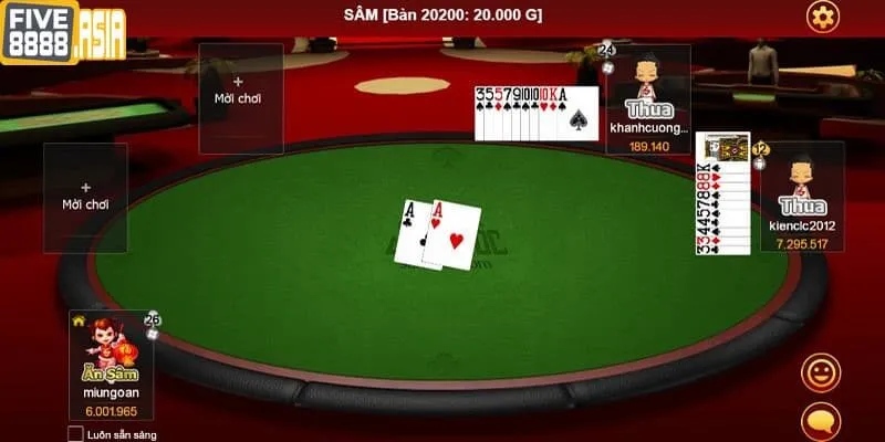 Cách thức tham gia chơi game bài Sâm Lốc Five88 vô cùng đơn giản